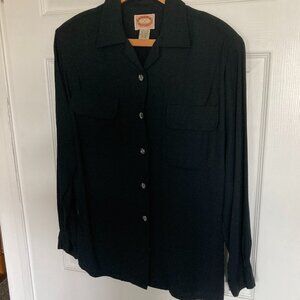Banana Republic Black Button Down Collared Shirt